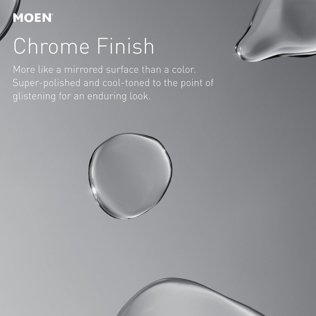 Moen Voss Chrome Two-Handle Adjustable Widespread Bathroom Faucet Trim Kit, Valve Included, TV6905