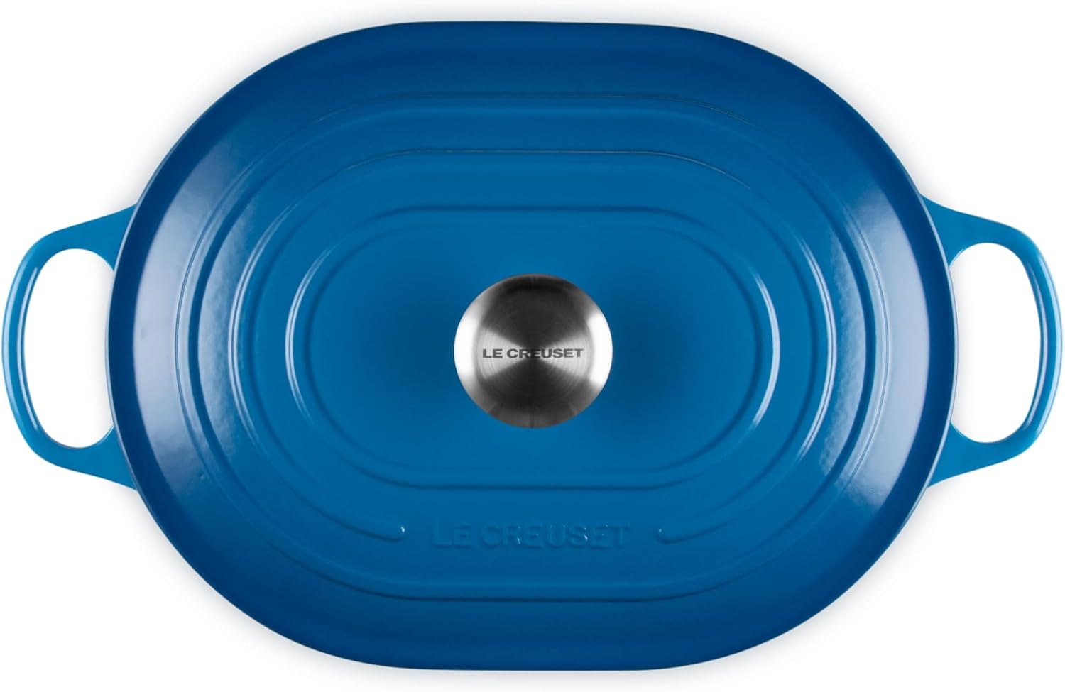 Le Creuset Enameled Cast Iron Signature Oval Casserole with Lid, 3.75 Quart, Marseille