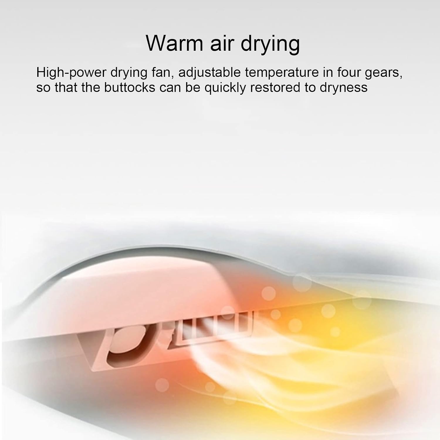 Electronic Bidet Toilet Seat Elongated Smart Heated Toilet Seat, Temperature Controlled Wash, Warm Air Dryer, Smart Touch Panel, Adjustable Warm Water Function, LON006MKJ