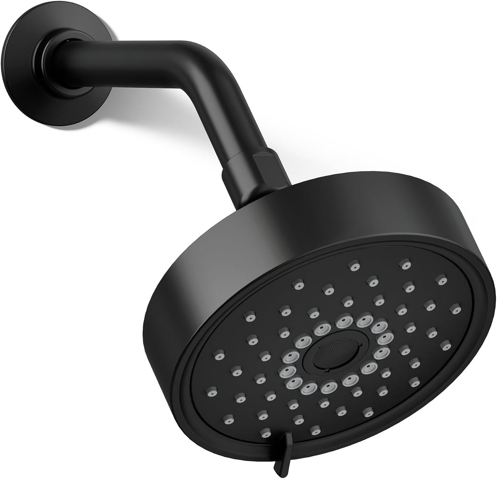 Kohler 22170-BL Purist® Three-function showerhead, 2.5 gpm, Matte Black