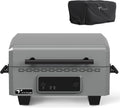 TYTUS Tabletop Electric Grill & Griddle Combo with 318 Sq. In Cooking Area and Cover, Dual-Sided Aluminum Plates, up to 500F, LCD Display with 2 Temp Probes