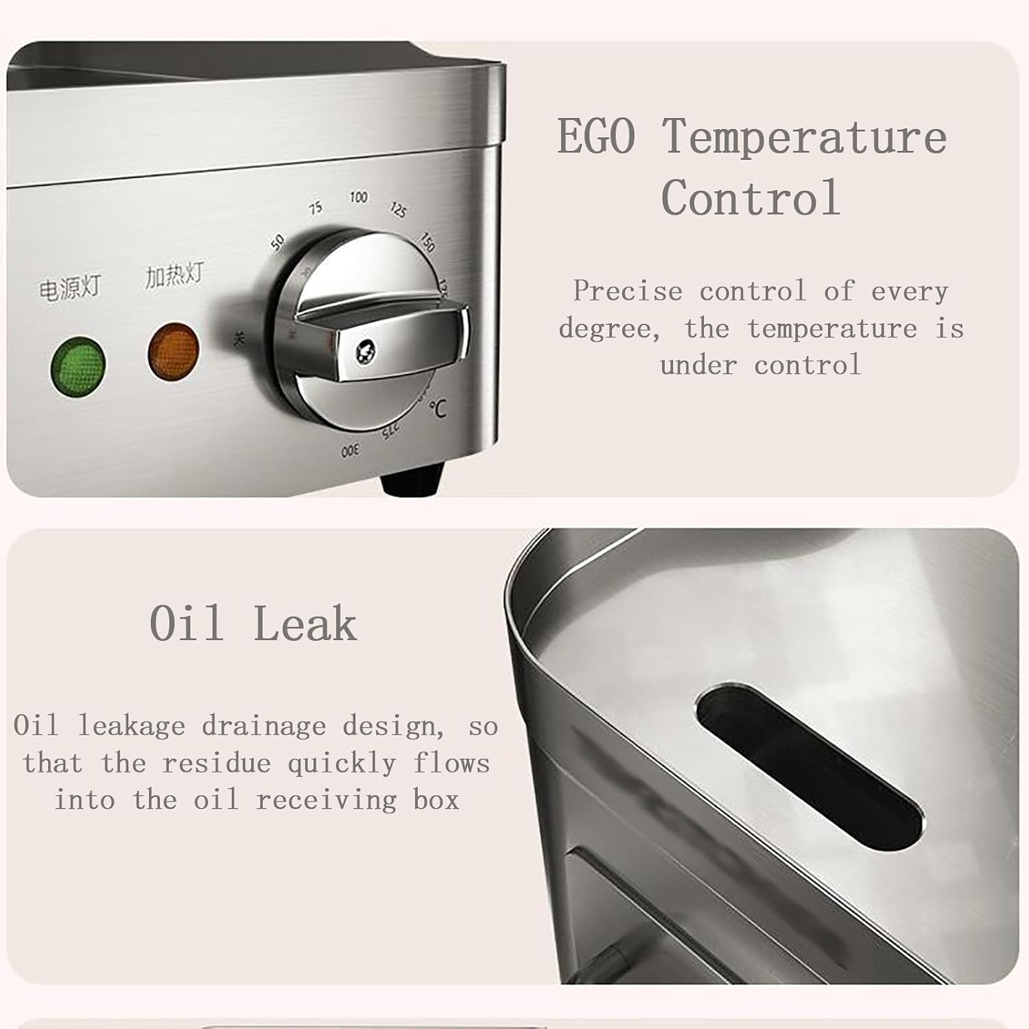 2000W 9' Commercial Electric Countertop Griddle Stainless Steel Flat Top Grill Hot Plate BBQ Flat Large Restaurant Grill, Adjustable Thermostatic Control for Home Commercial Places