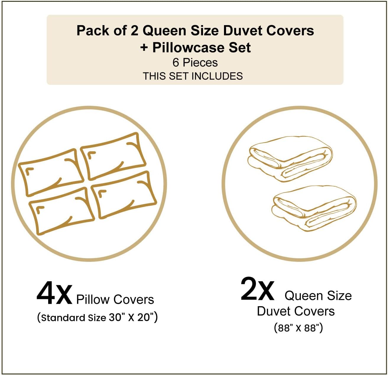 Ambesonne Harvest Duvet Cover Sets, Exotic Tropical Pattern Complete and Peeled Pomegranates Image with Leaves, Bedding Set with 2 Duvet Covers & 4 Pillowcases, 2 Pack Queen Size, White and Vermilion
