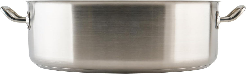 Winware - Stainless Steel 25 Quart Brasier with Cover