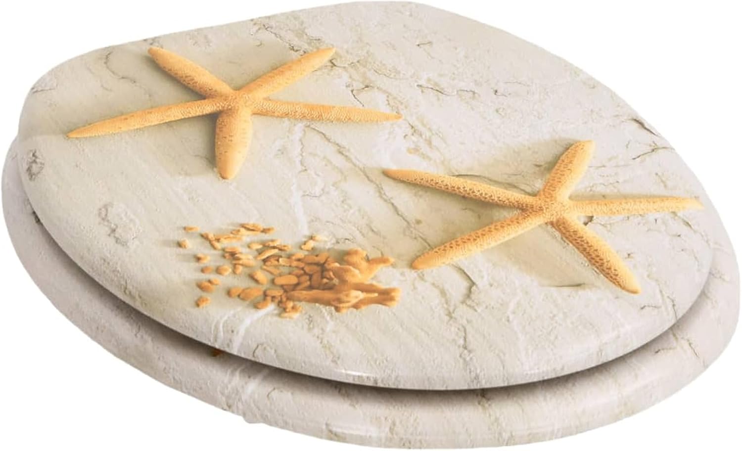 Toilet Seats with Lids 2 pcs MDF Sea Star Toilet & Bidet Seats