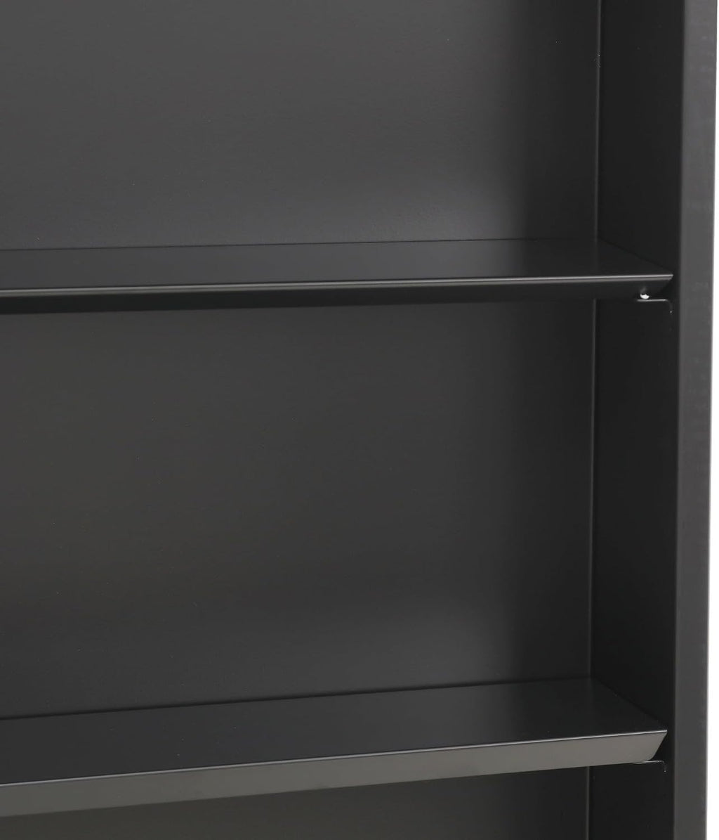 SogesHome 24x36 in Medicine Cabinet with Mirror for Bathroom, Wall Mount Mirror with Storage & 2 Adjustable Shelves for Entryway Hallway Bathroom, Silver