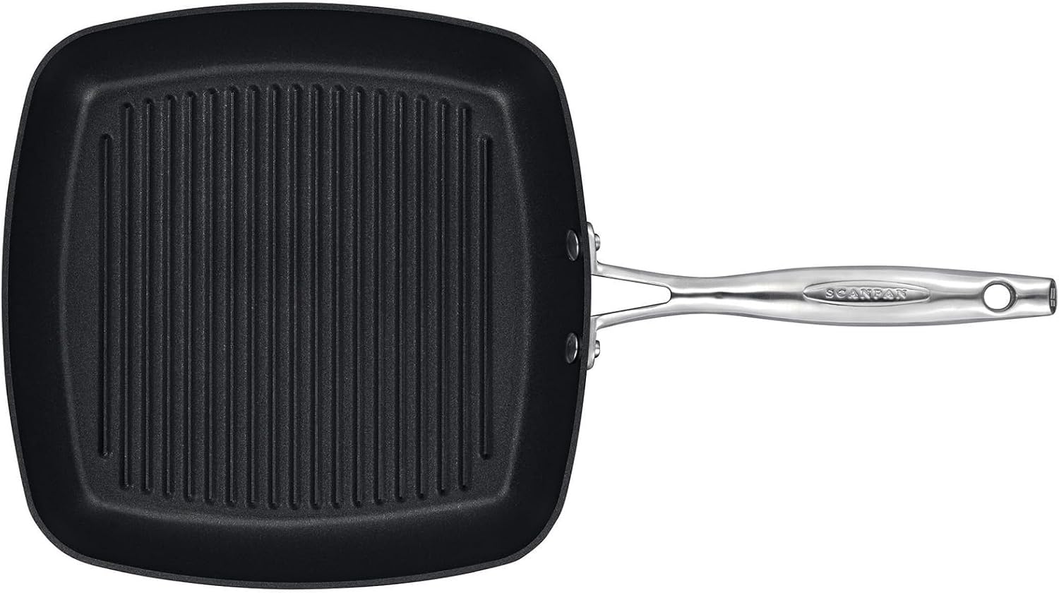 Scanpan Pro IQ 10.5' Square Grill Pan - Easy-to-Use Nonstick Cookware - Dishwasher, Metal Utensil & Oven Safe - Made by Hand in Denmark