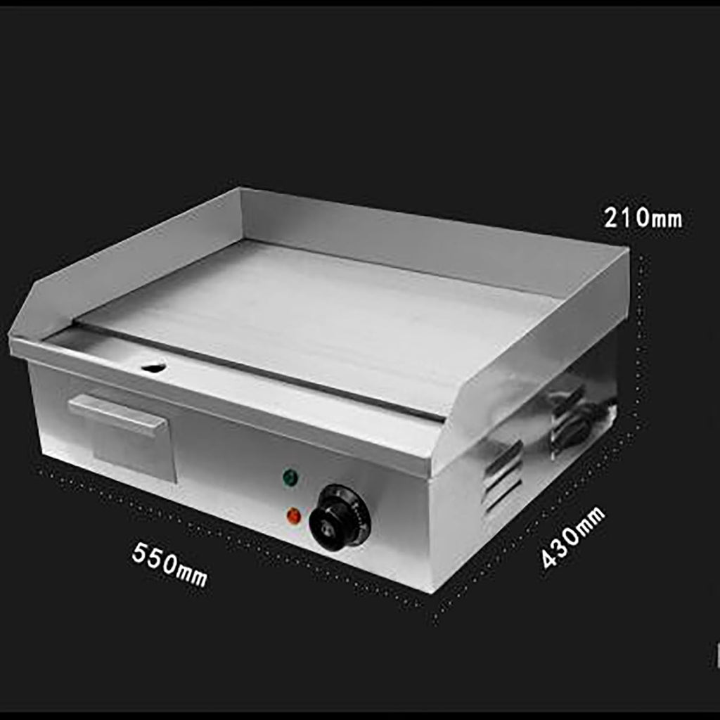 3000W Commercial Griddle, 22' Electric Griddles Grill, Stainless Steel Flat Top Griddle Temperature Control Countertop Griddle Hot Plate Kitchen Restaurant Grill