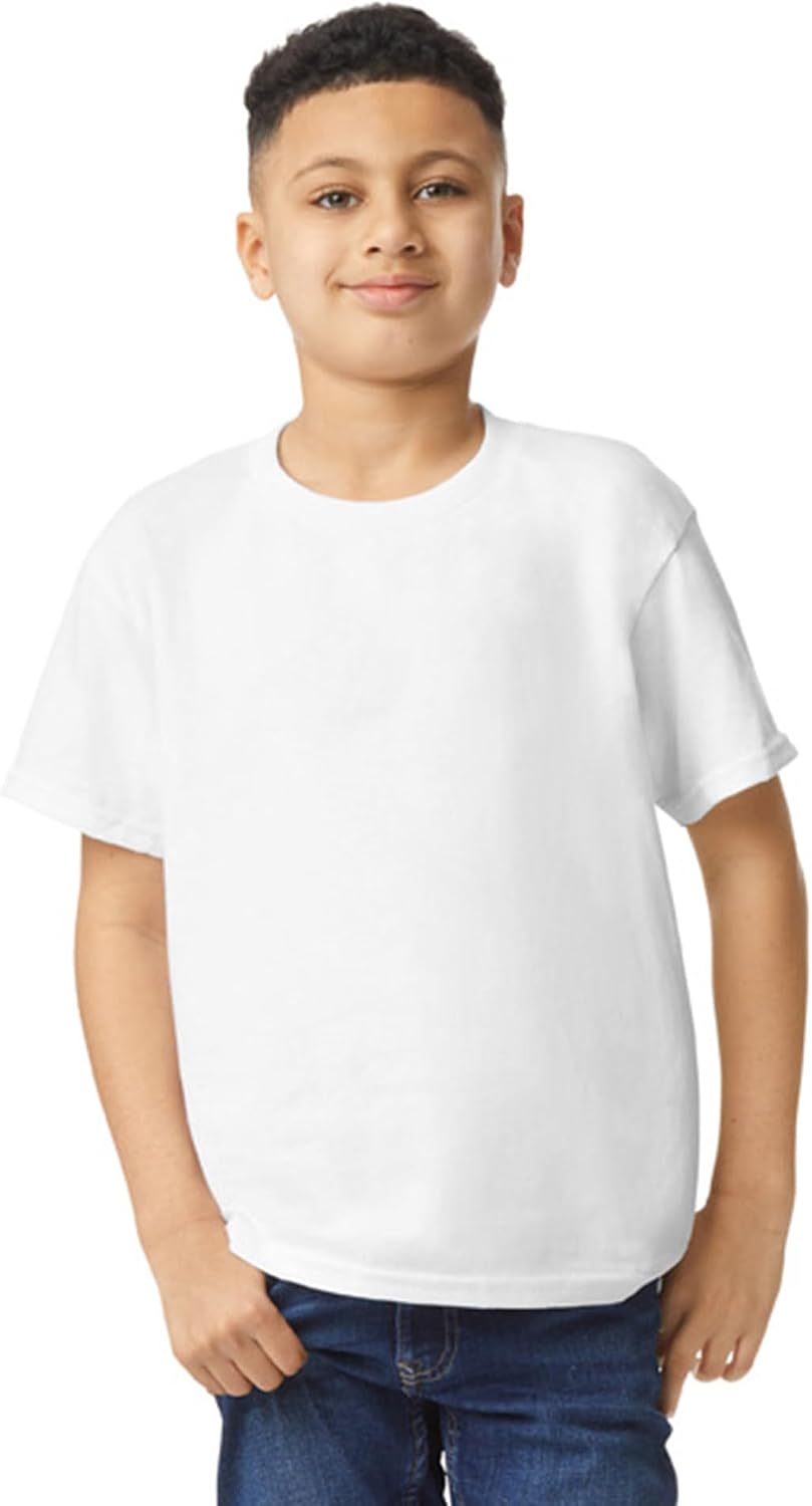 Gildan Unisex-Child Gildan Youth Heavy Cotton T-Shirt, Style G5000b, 2-Pack