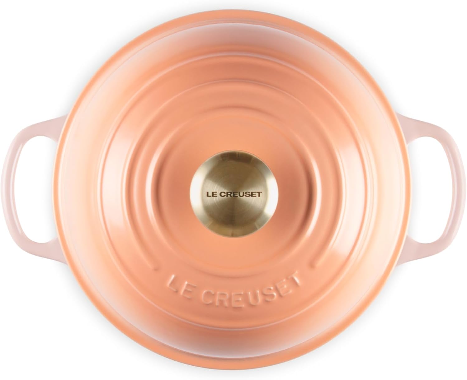 Le Creuset Enameled Cast Iron Signature Round Bread Oven, 9.5 inch, Peche