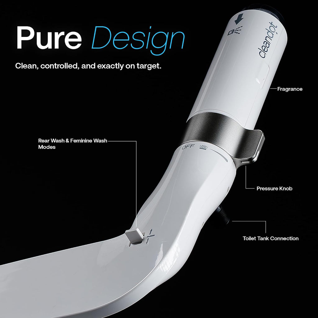 Bidet Attachment for Toilet — Scented Bidet with Fragrance Spray Odor Eliminator, Precision Nozzle Adjustable Pressure, Non-Electric Cold Water Leak-Proof (Chocolate Vanilla, 1)