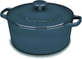 Cuisinart CI650-25BG Classic Enameled Iron Cookware, 5-Quart, Provencial Blue