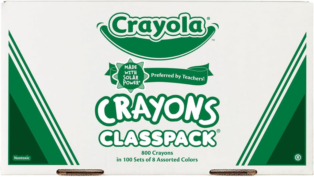Wholesale CASE of 5 - Crayola 8-Color Classpack Crayons-Crayon Classpack,Regular 3-5/8'x5/16',800/BX,8 Assorted Clrs