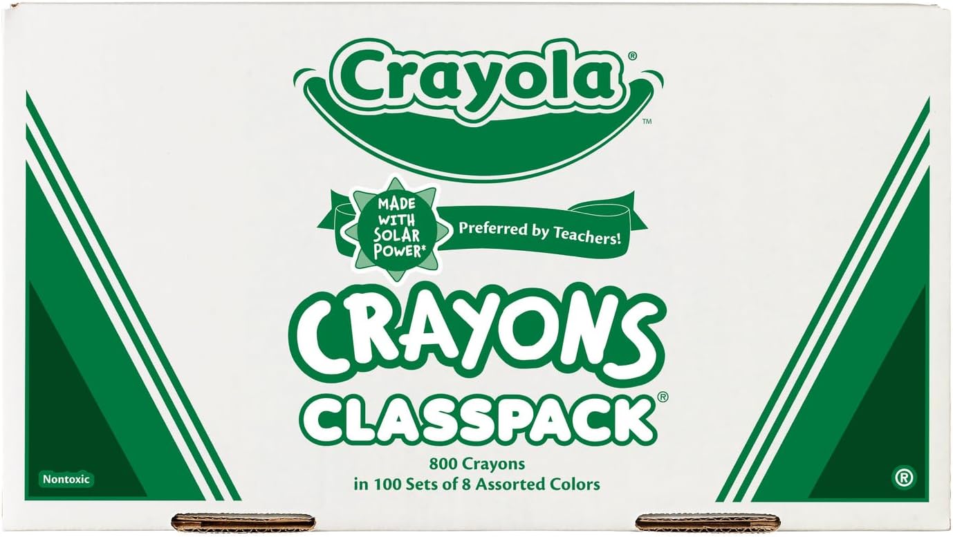 Wholesale CASE of 5 - Crayola 8-Color Classpack Crayons-Crayon Classpack,Regular 3-5/8'x5/16',800/BX,8 Assorted Clrs