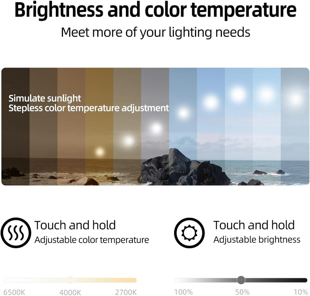 28' x 36' Black LED Bathroom Mirror, Smart Touch Switch, Anti-Fog, Backlit Mirror, 3-Color Dimmable Lighting, CRI≥93, Modern Bathroom Vanity Wall Mirror with Lights (Horizontal/Vertical)