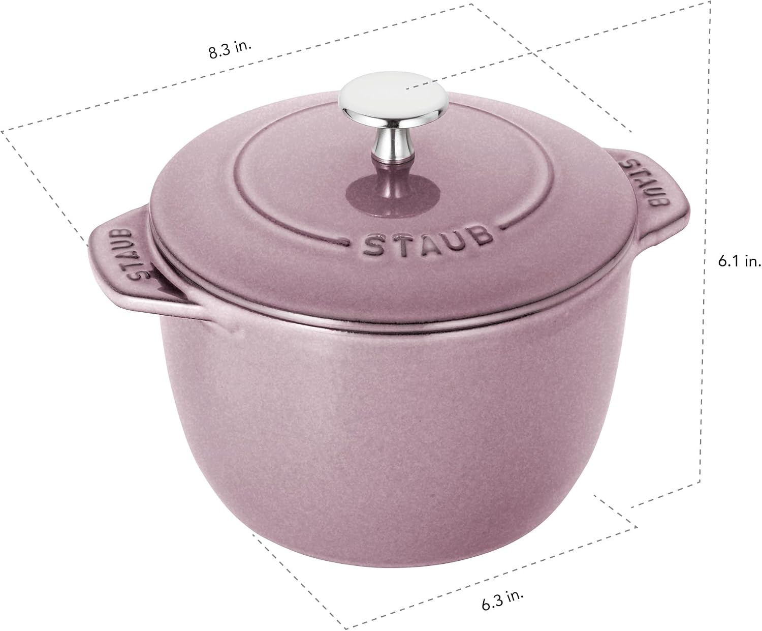 STAUB Cast Iron 1.5-qt Petite French Oven - Lilac
