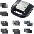 8-in-1 Panini Press Grill Sandwich Maker, Sandwich Press and Griddle Grill Combo with Removable Grilling Plates Cool Touch Handle LED Indicator Lights, for Indoor BBQ Flat Top Grill