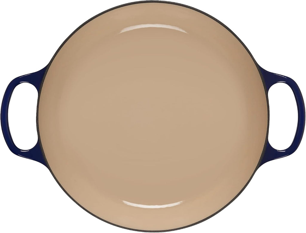 Le Creuset Eiffel Tower Collection Enameled Cast Iron Signature Braiser with Lid, 3.5 qt., Indigo