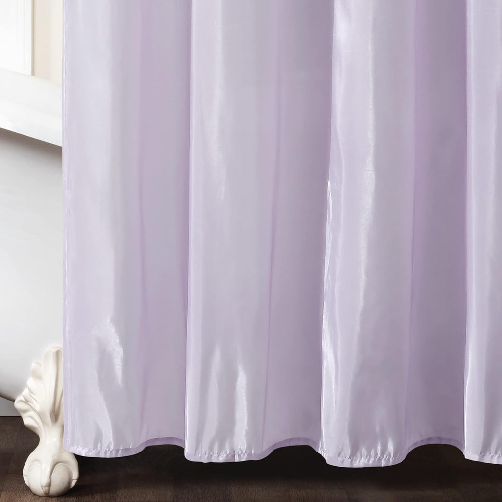 Lush Decor Lillian Shower Curtain, 72' x 72', Lilac (Pack of 6)