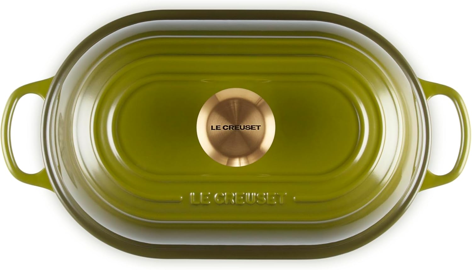 Le Creuset Enameled Cast Iron Signature Oval Bread Oven, 11.5 inch, Olive