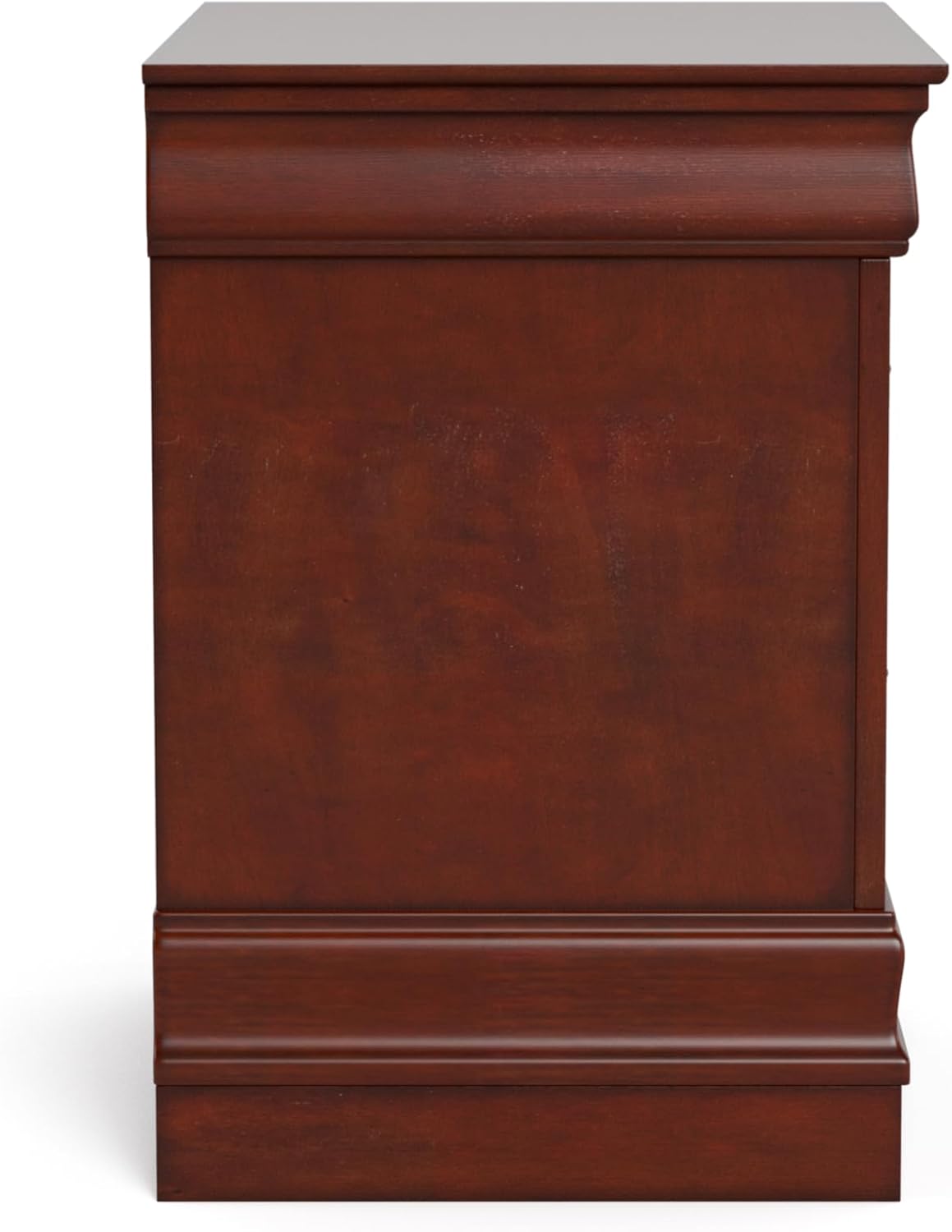 Furniture of America Arabella Traditional Solid Wood 3 Piece Bedroom Set, Full Bed Frame and Nightstands Set of 2, Chic Sleigh Design Bedframe with Headboard and Footboard, Box Spring Needed, Cherry