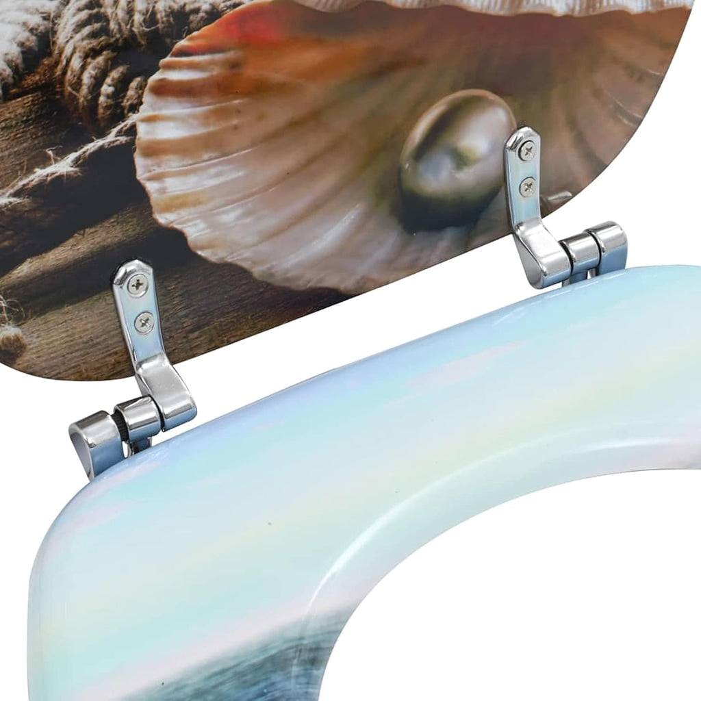 WC Toilet Seats 2 pcs with Lids MDF Design Toilet & Bidet Seats