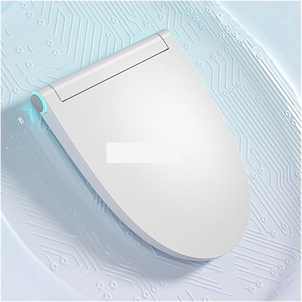 Electric Smart Bidet Toilet Seat Cover Adjustable Temp Night Light Intelligent Slow Close Lid Elongated(US)