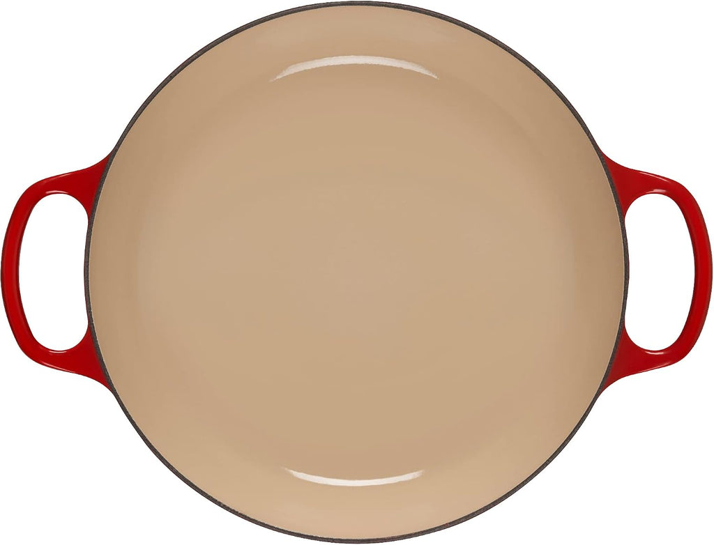 Le Creuset Eiffel Tower Collection Enameled Cast Iron Signature Braiser with Lid, 3.5 qt., Cerise