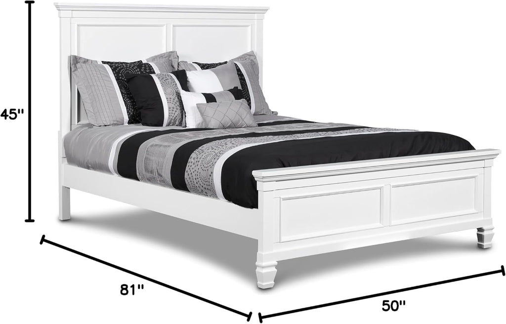 New Classic Furniture Tamarack Wood Twin Bed, White