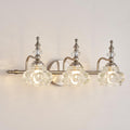 Brushed Nickel Bathroom Vanity Light Fixtures Modern 3-Light Vanity Lights Bathroom Lighting Fixtures Vintage Wall Sconces Light Living Room Vanity Lighting Fixtures Over Mirror