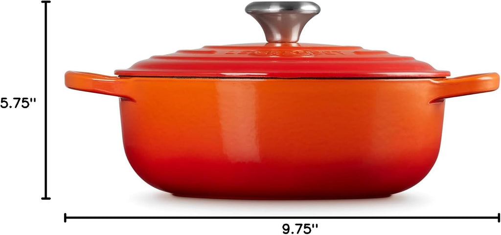 Le Creuset Enameled Cast Iron Signature Sauteuse Oven, 3.5 qt., Flame