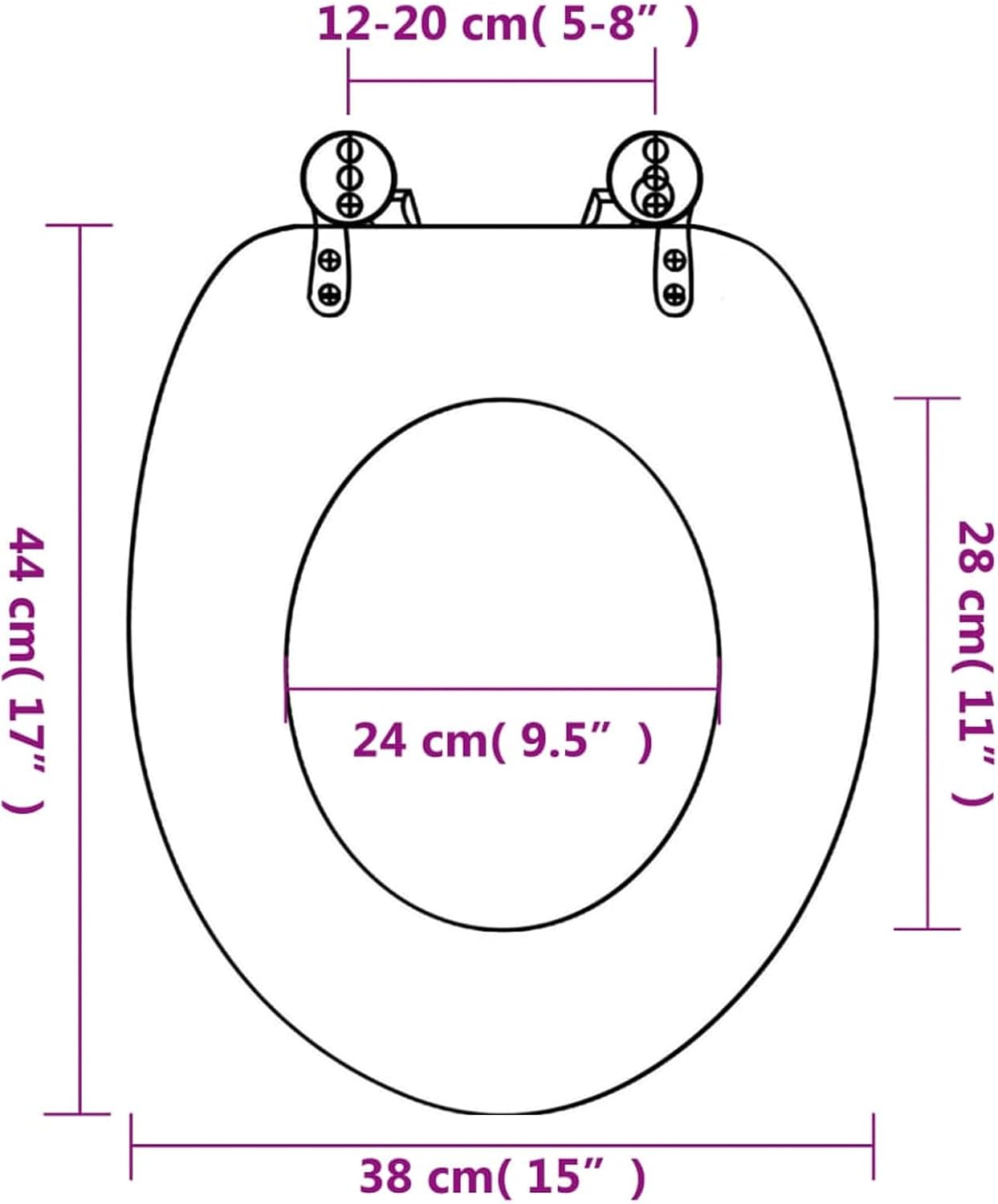 Toilet Seats with Lids 2 pcs MDF Sea Star Toilet & Bidet Seats