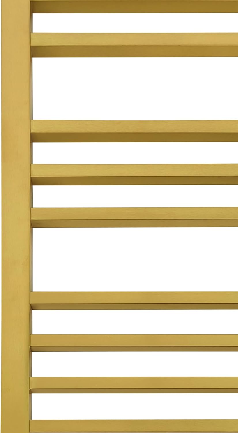 Luxury Heated Towel Rack for Bathroom, Wall Mounted Electric Towel Warmer Racks with Timer & Temperature Multi-Level Adjustable, 10 Bars Stainless Steel Towel Heater for Bathroom (Brushed Gold)