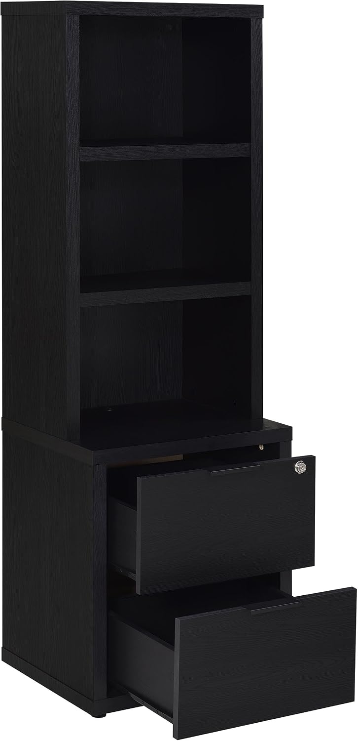 Coaster Home Furnishings Westpark 3-Piece Queen Bedroom Set Bookcase Headboard Black 315851Q-SET