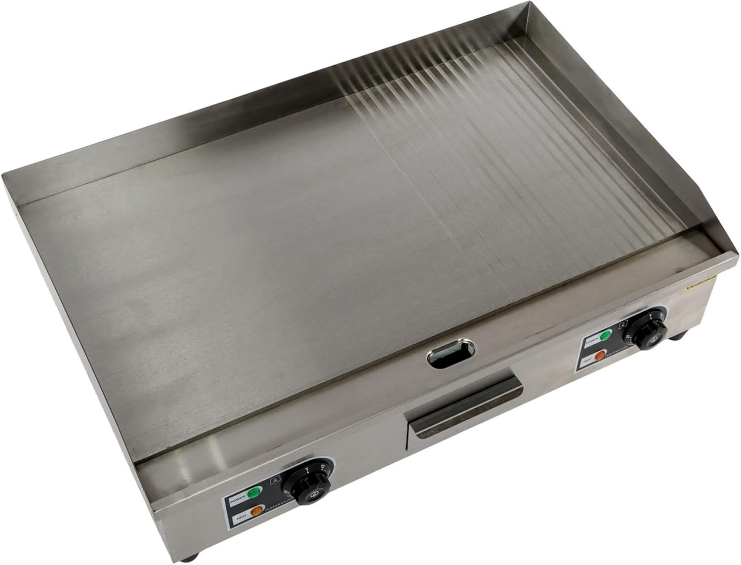 kimllier Commercial Electric Griddle 3000W Countertop Half Flat Top Grill 30 Inch for Restaurants, Shops and Snack Shops