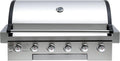 Flintex 40-inch Built-in BBQ Gas Grill (NG/LPG Convertible), 6-Burner Outdoor Kitchen Gas/Propane Grill with Griddle Combo, Stainless Steel Built-in Outdoor BBQ Grill for Outdoor Kitchen