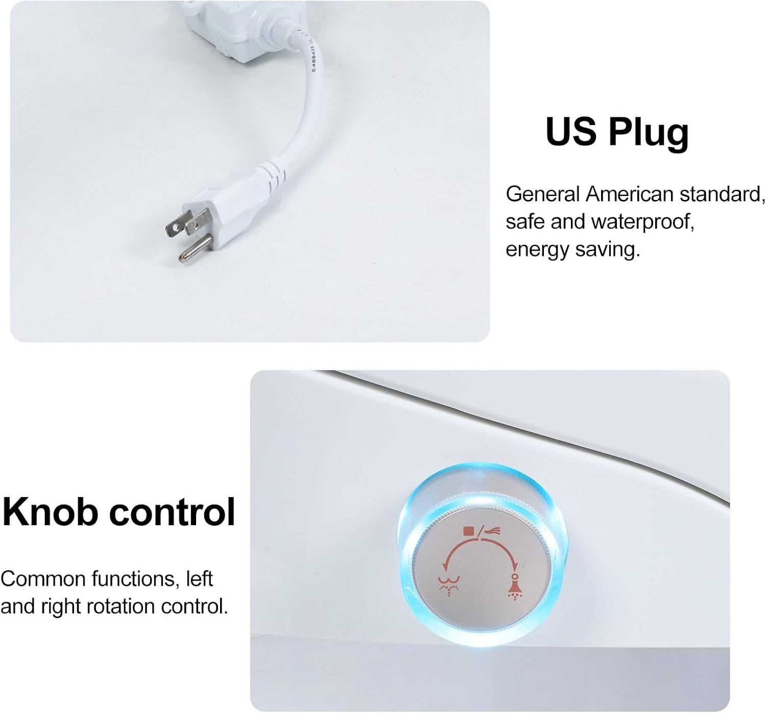 Electric Bidet Toilet Seat, Bidet Attachment for Toilet, Elongated Heated Toilet Seat with Instant Warm Water & Dryer, Self-Clean Nozzle, Automatic Flip Cover US Plug