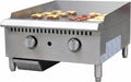 24' Commercial Griddle - Natural Gas/Propane Flat Top Grill, 60,000 BTU Countertop Hot Plate with Thermostatic Control & 3/4' Thick Plate, Heavy Duty Stainless Steel, ETL Listed