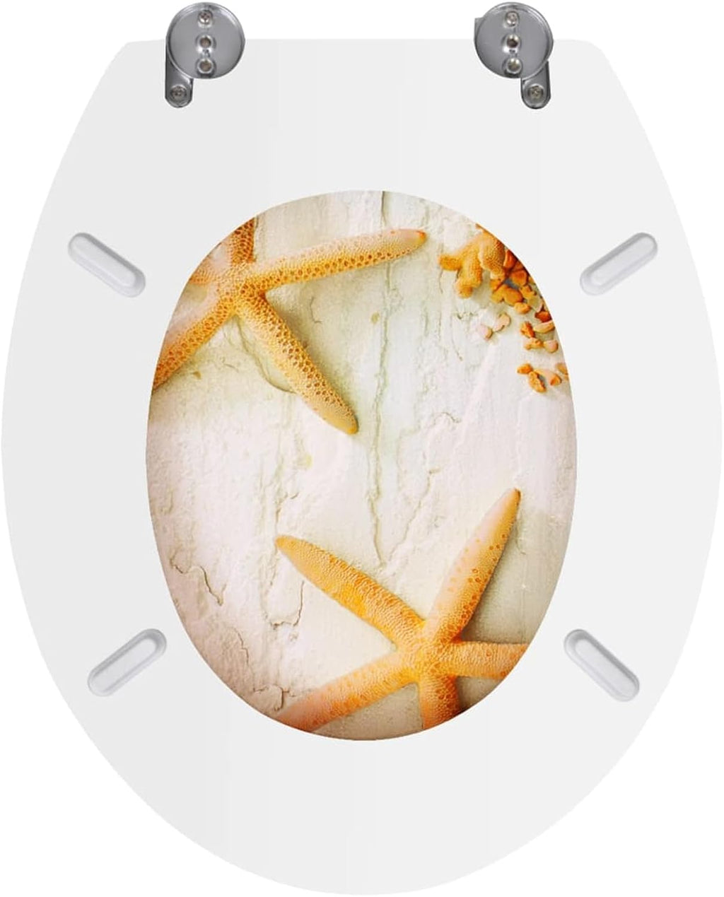Toilet Seats with Lids 2 pcs MDF Sea Star Toilet & Bidet Seats