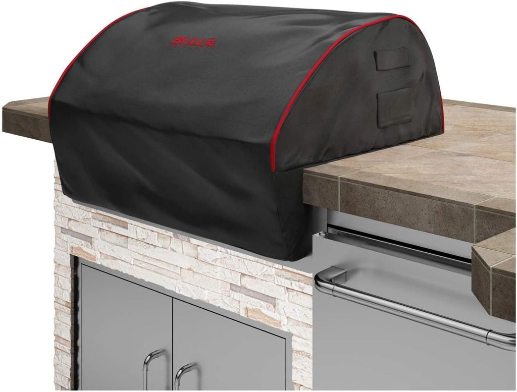 AMS Fireplace | Bull GRILLS outdoor 30' The Outlaw grill NG with Single Side Burner, SS Sink, Grill Cover, Refrigerator, Door & Drawer Combo w/5 in 1 BBQ Tool Set