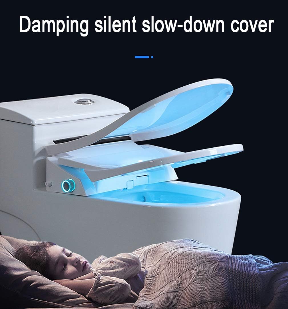 Light Mode Indicator Light Bidet Toilet Seat with Heated Seat Temperature,Instant Heating System,Advanced Self-Cleaning Steel Nozzle