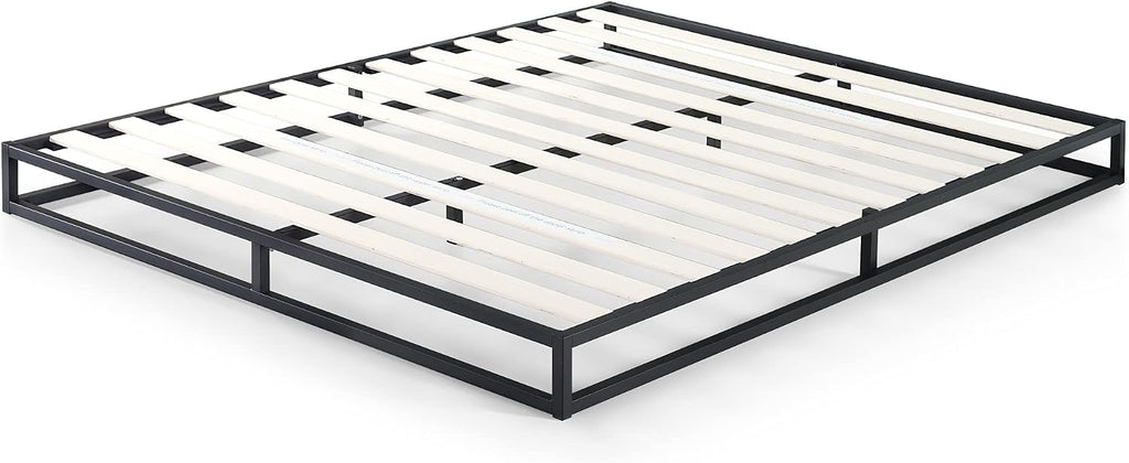 ZINUS Joseph 6 inch Metal Platform Bed Frame, Mattress Foundation, Wood Slat Support, No Box Spring Needed, Sturdy Steel Structure, Queen