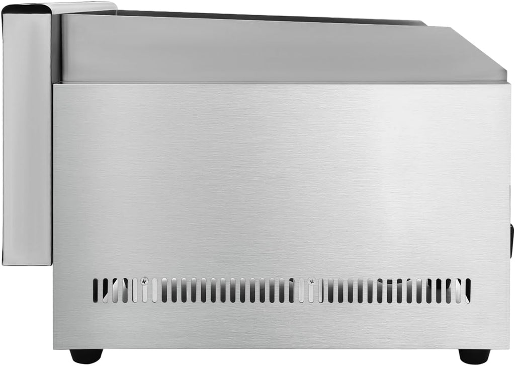 Commercial Gas Grills 2 Hearth Gas and Propane Flat Top Grills Natural Gas/Propane Gas Radiant Grills Countertop Char Broiler Grills with Adjustable Temperature For Garden Patios