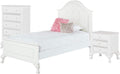 Picket House Furnishings Jenna 3 Piece Twin Kids Bedroom Set in White