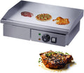 Commercial Electric Griddle, Electric Countertop Flat Top Griddle,Teppanyaki Stainless Steel Grill with Dual Temperature Control for Fry Eggs Pies Hamburgers Bacon-818a