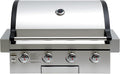 Flintex 30-inch Built-in BBQ Gas Grill (NG/LPG Convertible), 4-Burner Outdoor Kitchen Gas/Propane Grill with Griddle Combo, Stainless Steel Built-in Outdoor BBQ Grill for Outdoor Kitchen
