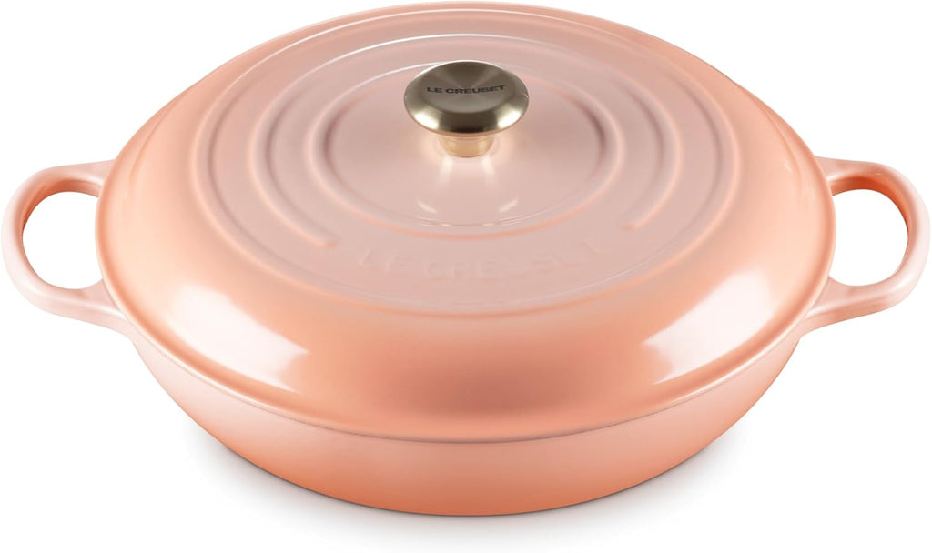 Le Creuset Enameled Cast Iron Signature Braiser, 5qt., Peche