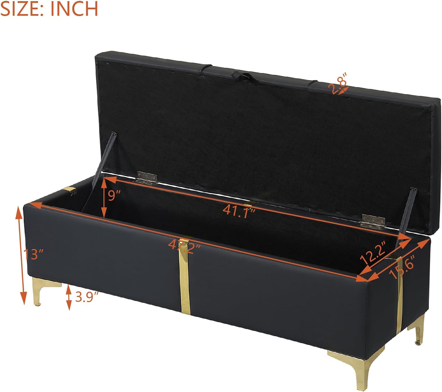 Upholstered Bedroom Furniture Set with Ottoman, Queen Upholstered Platform Bed with Hydraulic Storage System and Storage Ottoman, 2 Piece Bedroom Furniture Set Queen Size, Black