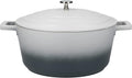 MasterClass Cast Aluminium Casserole Dish, Grey Ombre, 28cm/5Litre, Gift Boxed