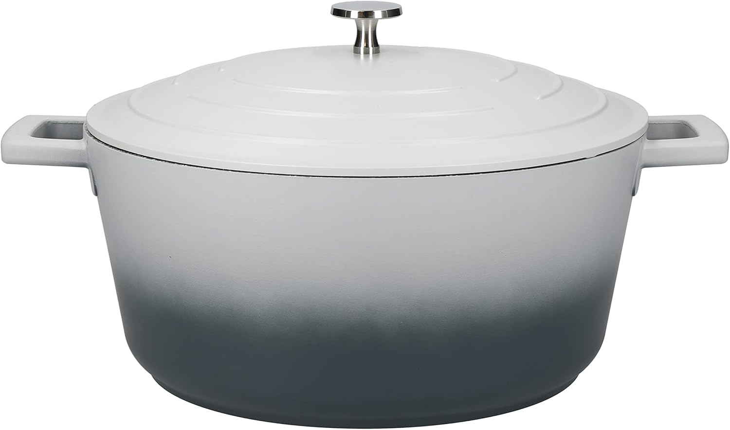 MasterClass Cast Aluminium Casserole Dish, Grey Ombre, 28cm/5Litre, Gift Boxed
